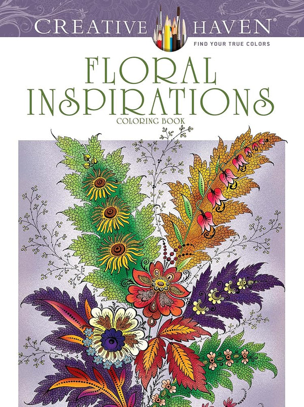 Creative Haven Floral Inspirations Coloring Book (Adult Coloring Books: Flowers & Plants) cover image