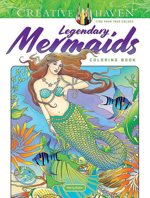 Creative Haven Legendary Mermaids Coloring Book (Adult Coloring Books: Fantasy) cover image