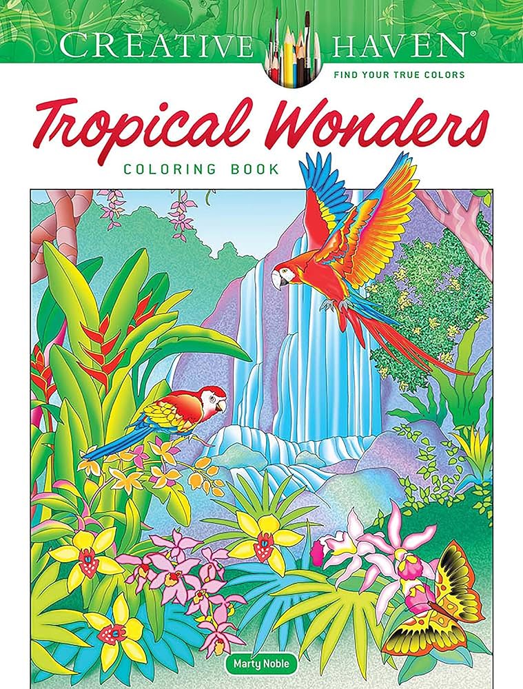 Creative Haven Tropical Wonders Coloring Book (Adult Coloring Books: Nature) cover image