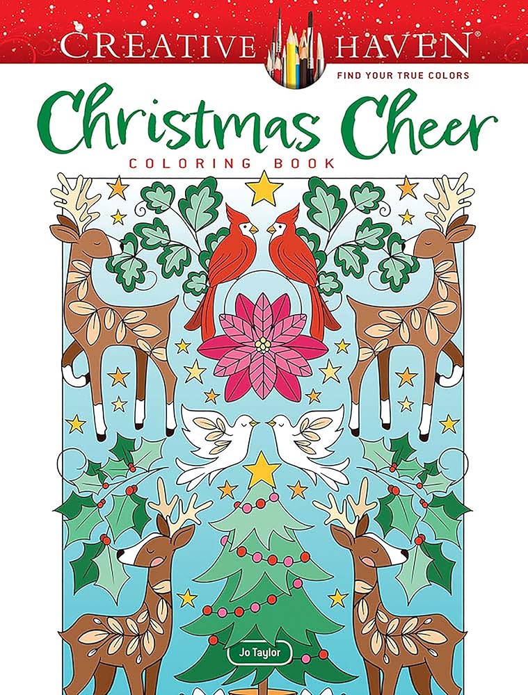 Creative Haven Christmas Cheer Coloring Book (Adult Coloring Books: Christmas) cover image