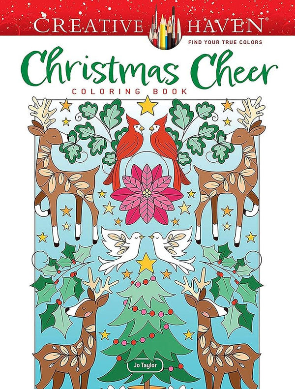 Creative Haven Christmas Cheer Coloring Book (Adult Coloring Books: Christmas) cover image