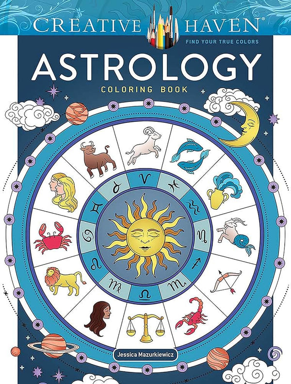 Creative Haven Astrology Coloring Book (Adult Coloring Books: Fantasy) cover image