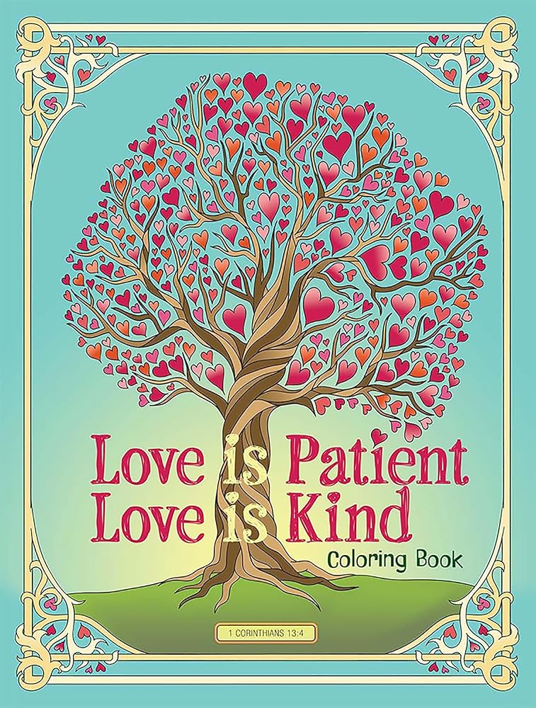 Love Is Patient, Love Is Kind Coloring Book (Adult Coloring Books: Religious) cover image