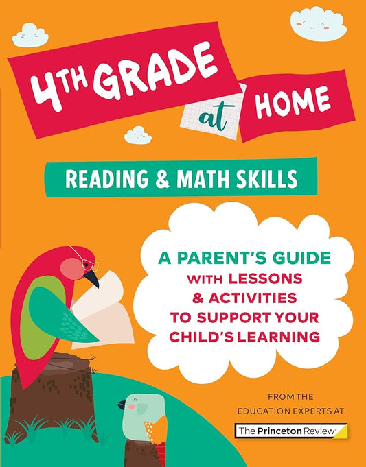 4th Grade at Home: A Parent's Guide with Lessons & Activities to Support Your Child's Learning (Math & Reading Skills) (Learn at Home) cover image