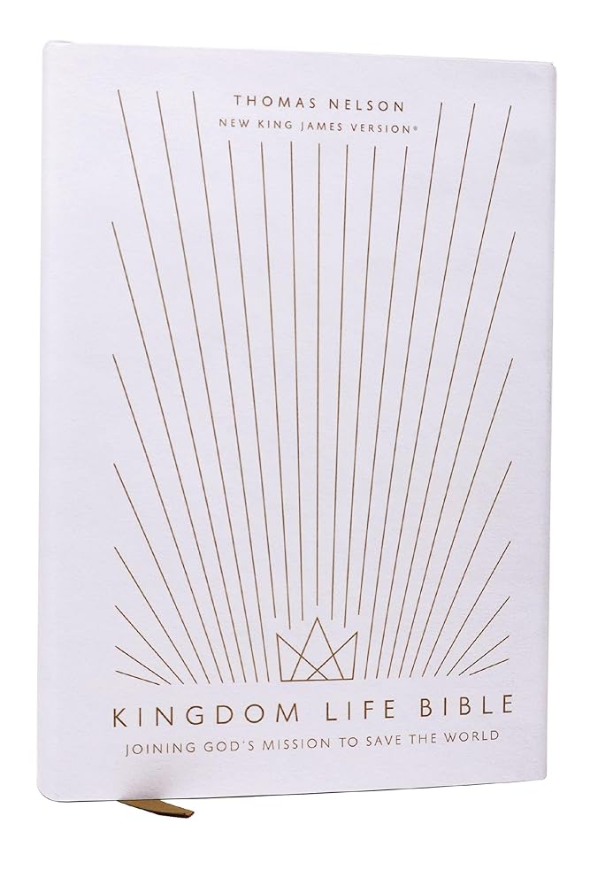 Kingdom Life Bible: Joining God's Mission to Save the World (NKJV, Hardcover, Red Letter, Comfort Print) cover image