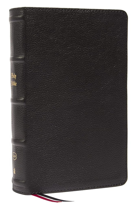 KJV Holy Bible: Large Print Single-Column with 43,000 End-of-Verse Cross References, Black Genuine Leather, Personal Size, Red Letter, Comfort Print: King James Version cover image