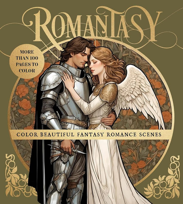 Romantasy Coloring Book: Color Beautiful Fantasy Romance Scenes - More Than 100 Pages to Color (Chartwell Coloring Books) cover image