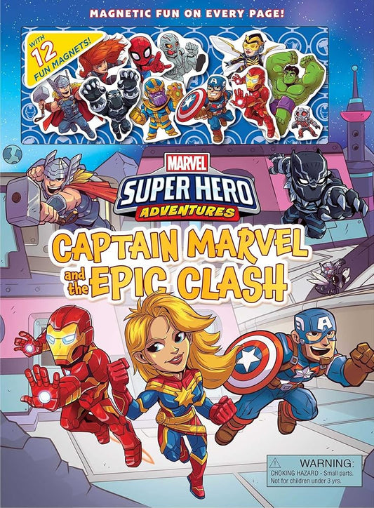 Marvel Super Hero Adventures: Captain Marvel and the Epic Clash (Magnetic Hardcover) cover image