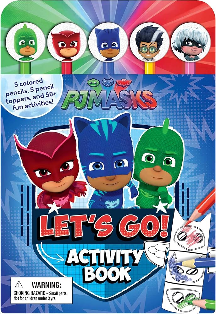 PJ Masks Let's Go Activity Book (Pencil Toppers) cover image