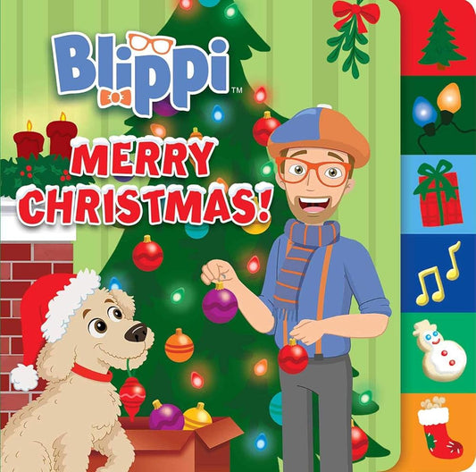 Blippi: Merry Christmas (Board Books with Tabs) cover image
