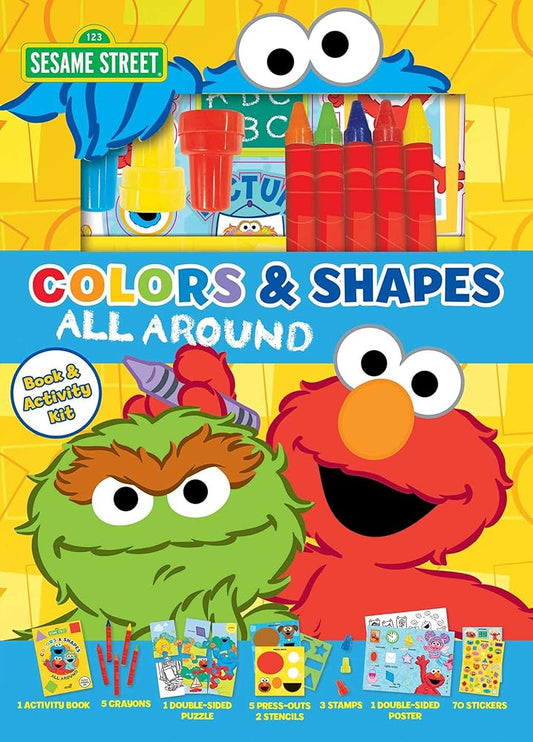 Sesame Street: Colors and Shapes All Around (Book Plus) cover image