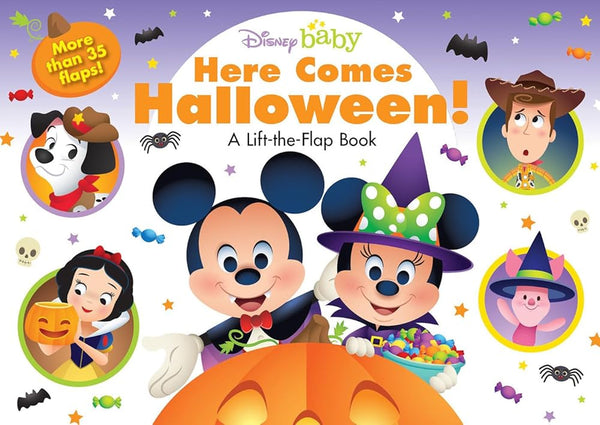 Disney Baby: Here Comes Halloween!: A Lift-the-Flap Book cover image