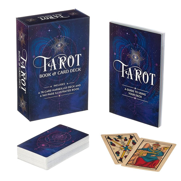 Tarot Book & Card Deck: Includes a 78-Card Marseilles Deck and a 160-Page Illustrated Book (Sirius Oracle Kits) cover image