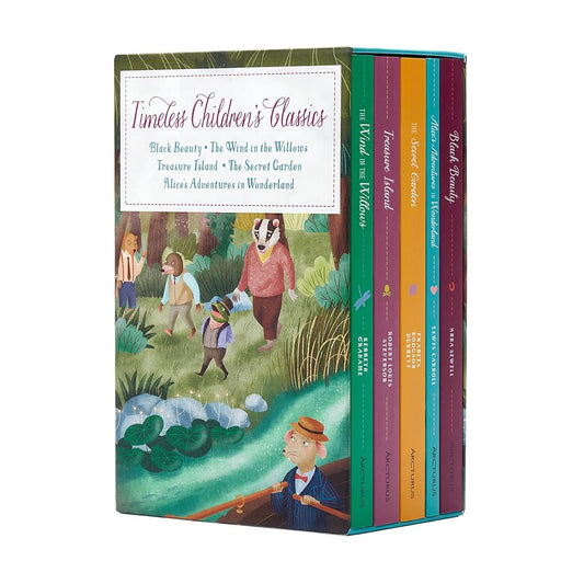 Timeless Children's Classics: Black Beauty - The Wind in the Willows - Treasure Island - The Secret Garden - Alice's Adventures in Wonderland cover image