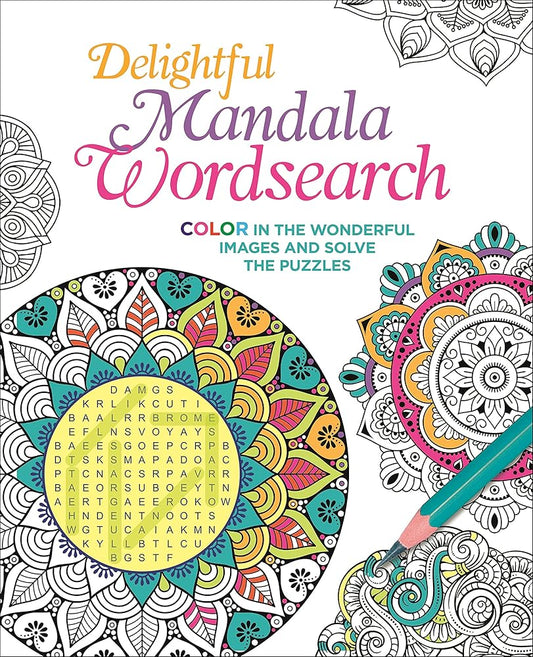 Delightful Mandala Wordsearch: Color in the Wonderful Images and Solve the Puzzles (Color Your Wordsearch, 3) cover image
