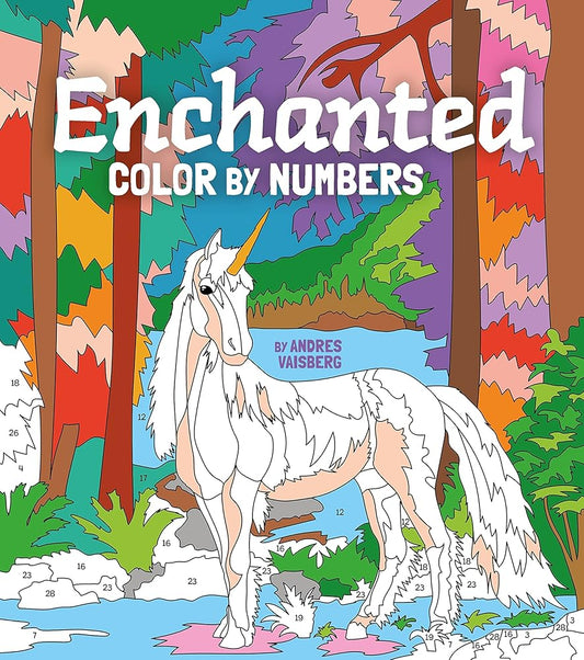 Enchanted Color by Numbers: Includes 45 Artworks To Colour (Arcturus Creative Color-by-Numbers) cover image
