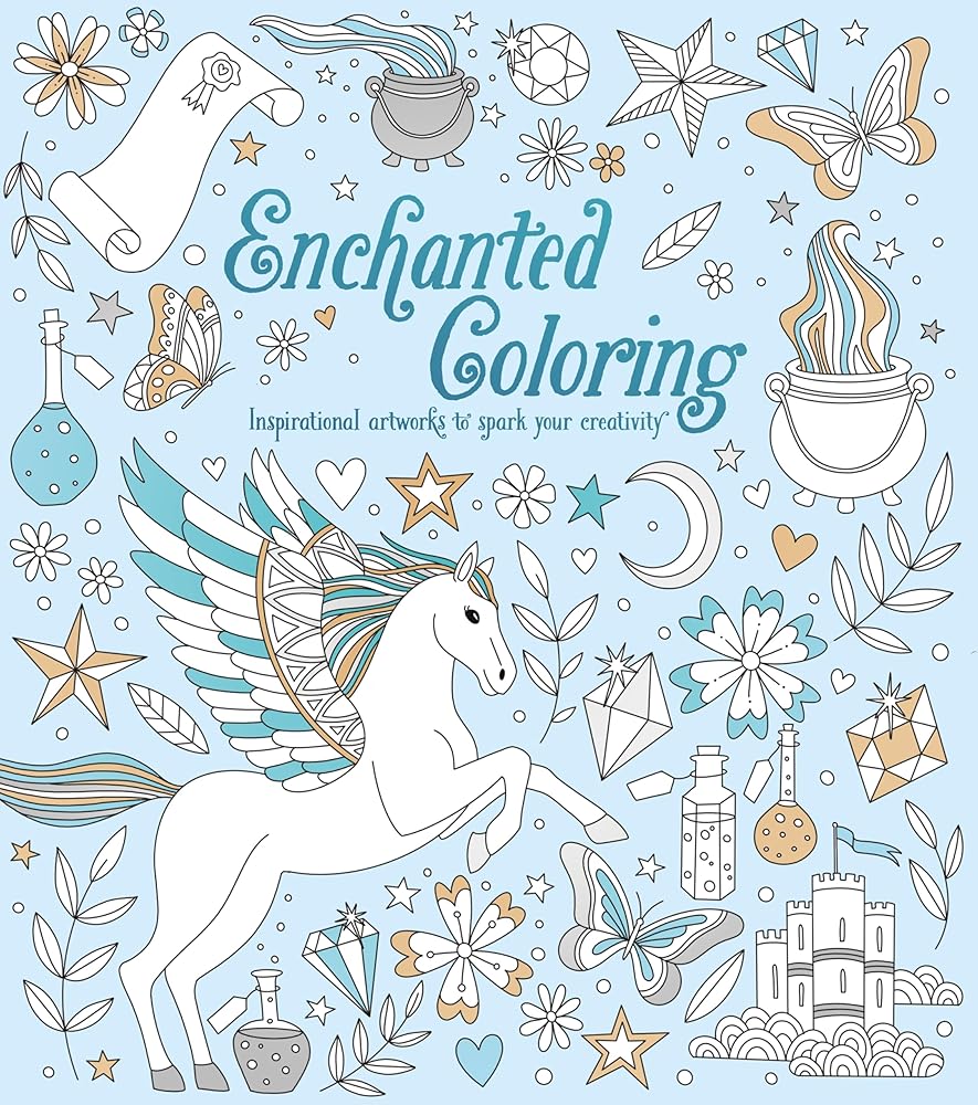 Enchanted Coloring: Inspirational Artworks to Spark Your Creativity cover image