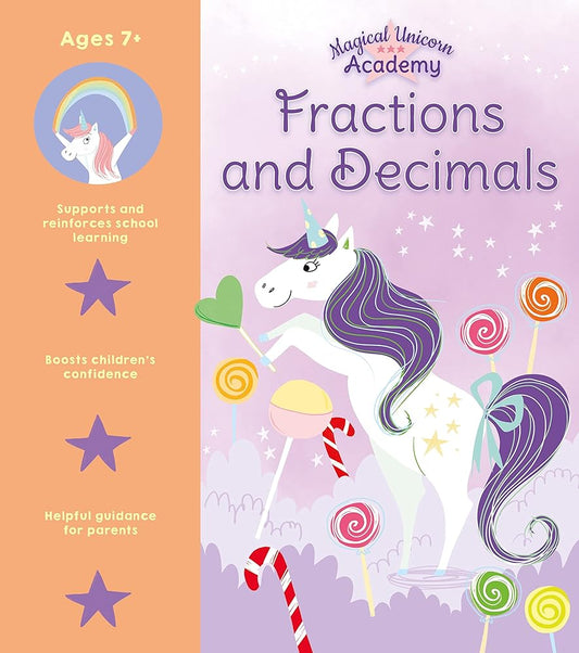 Magical Unicorn Academy: Fractions and Decimals cover image