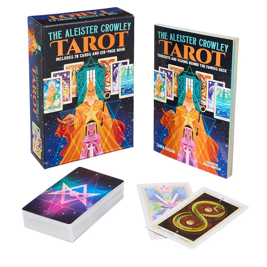 The Aleister Crowley Tarot Book & Card Deck: Includes a 78-Card Deck and a 128-Page Illustrated Book (Sirius Oracle Kits) cover image