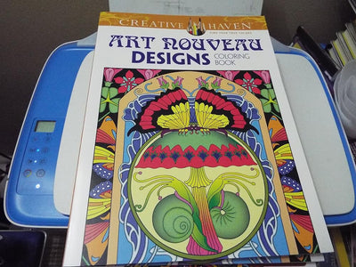 Art Nouveau Designs Coloring Book cover image