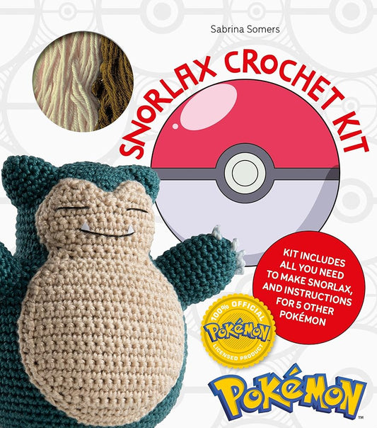 Pokémon Crochet Snorlax Kit: Includes materials to make Snorlax and instructions for 5 other Pokémon cover image