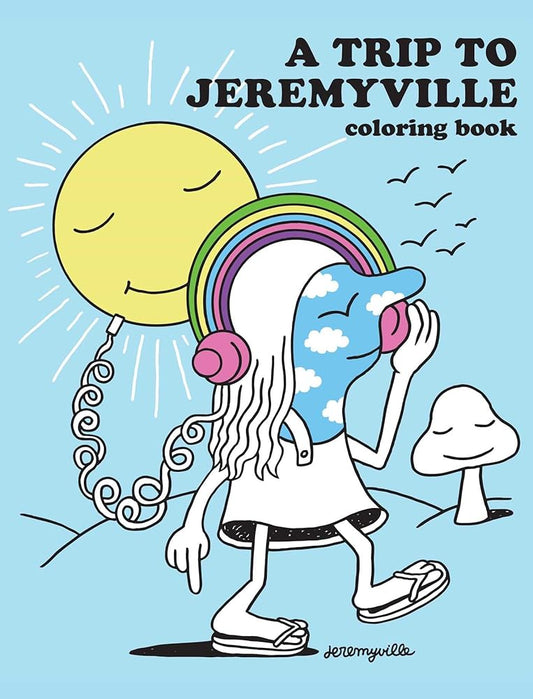 A Trip to Jeremyville Adult Coloring Book cover image