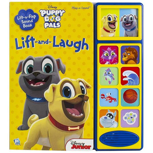Disney Junior Puppy Dog Pals with Bingo and Rolly - Lift and Laugh Out Loud Sound Book - PI Kids (Play-A-Sound) cover image