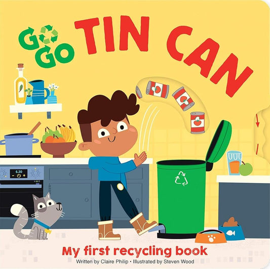 GO GO ECO Tin Can: My First Recycling Book - Interactive Built In Spin Wheel and Slider cover image