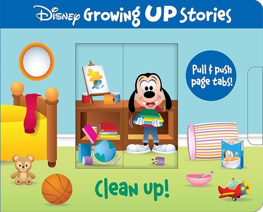 Disney Growing Up Stories - Clean Up! - Pull & Push Page Tabs! - PI Kids cover image