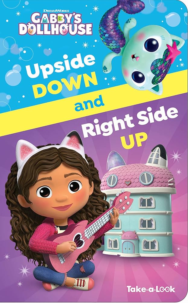 DreamWorks Gabby's Dollhouse - Upside Down and Right Side Up - Take-a-Look and Find Activity Book - PI Kids cover image