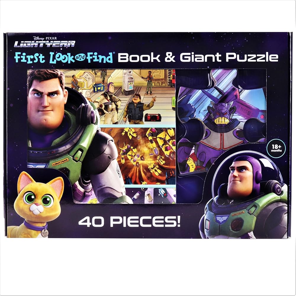 Disney Pixar Lightyear - First Look and Find Activity Book and Giant Puzzle Set - PI Kids cover image