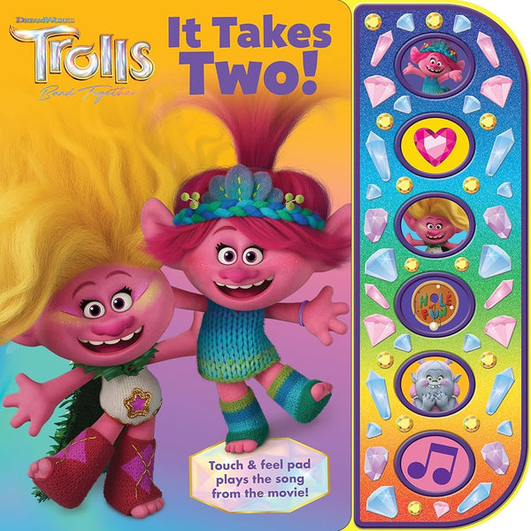 DreamWorks Trolls Band Together - It Takes Two! 6-Button Interactive Sparkle Sound Book - PI Kids cover image