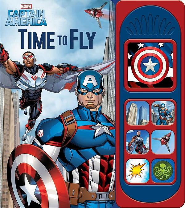 Marvel Captain America and The Falcon - Time to Fly 7-Button Sound Book - PI Kids cover image