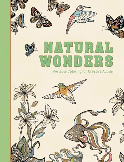 Natural Wonders: Portable Coloring for Creative Adults (Adult Coloring Books) cover image
