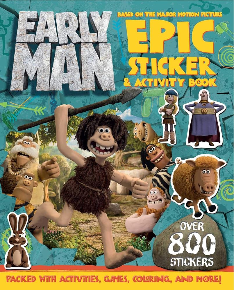 Early Man Sticker and Activity Book cover image