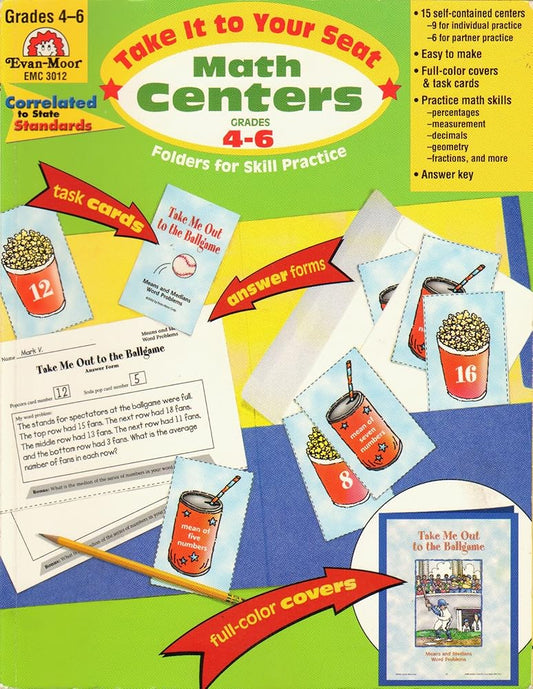 Take It to Your Seat Math Centers, Grades 4-6 cover image