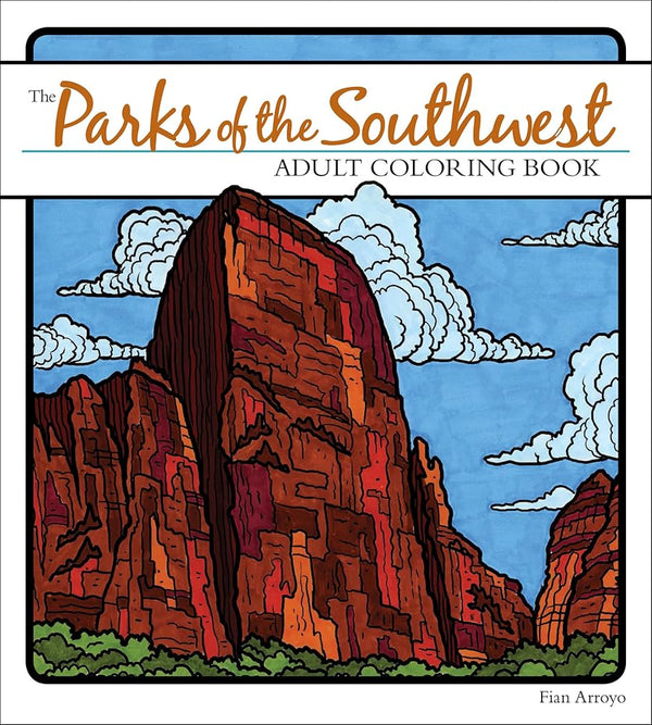 The Parks of the Southwest Adult Coloring Book cover image