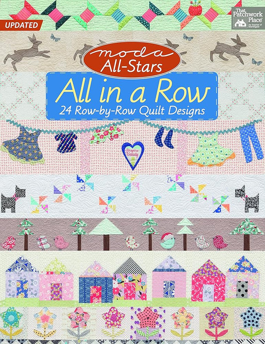 Moda All-Stars All in a Row: 24 Row-by-Row Quilt Designs cover image