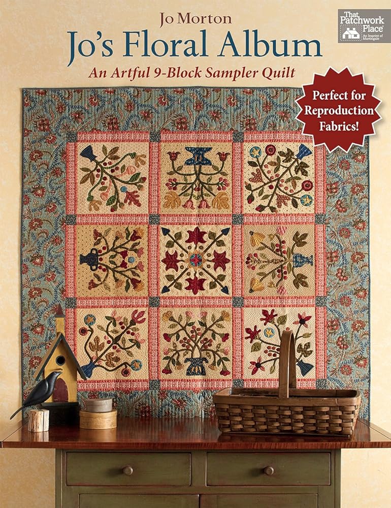 Jo's Floral Album: An Artful 9-Block Sampler Quilt cover image