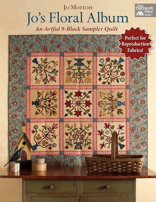 Jo's Floral Album: An Artful 9-Block Sampler Quilt cover image