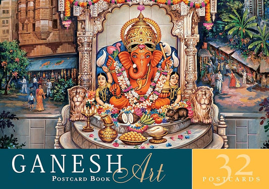Ganesh Art Postcard Book: 32 Postcards cover image