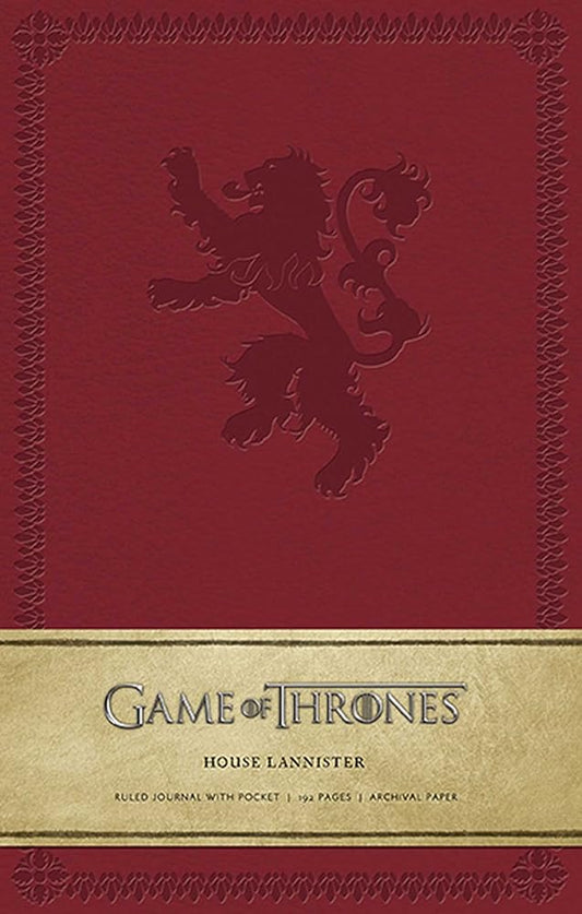 Game of Thrones: House Lannister Hardcover Ruled Journal (Large) cover image