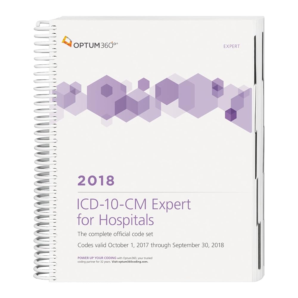 ICD-10-CM 2018 Expert for Hospitals: The Complete Official Code Set Codes Valid October 1, 2017 Through September 30, 2018 cover image