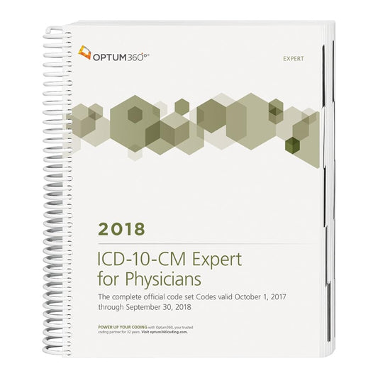 ICD-10-CM Expert for Physicians 2018 (Spiral) Without Guidelines cover image
