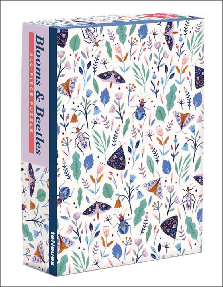 Blooms and Beetles 500-Piece Puzzle cover image