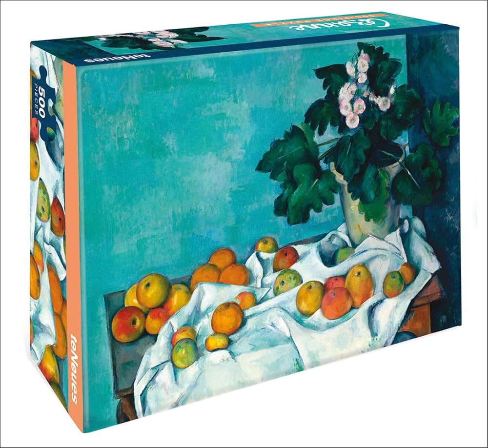 teNeues - Puzzle: Still Life with Apples by Cezanne, 500 Piece Puzzle, Full Color Artwork, Expertly Printed, Compact Box, 14 x 19" Puzzle: 500-Piece Puzzle in a compact 2-piece box cover image
