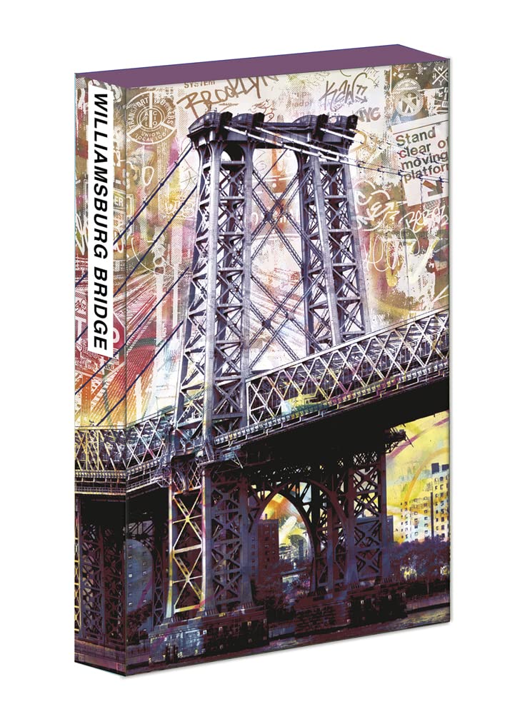 teNeues - 8-Pen Set: Williamsburg Bridge, 8 Ballpoint Pens, Sleek Paper Case, Magnetic Closure: Set of 8 Ball Point Pens in a Slim Case cover image