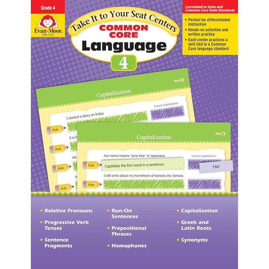 Take It to Your Seat Language Centers, Grade 4 cover image