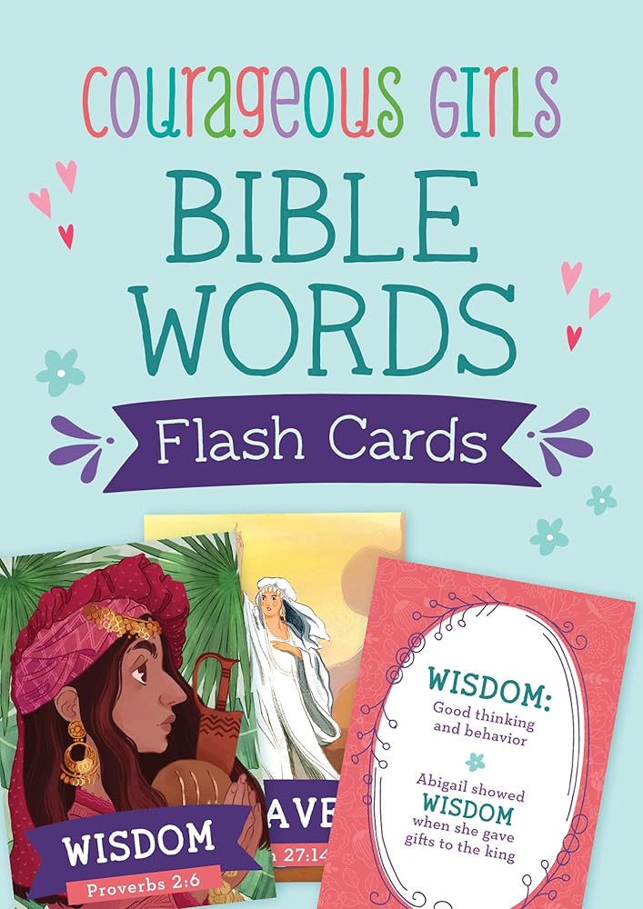 Courageous Girls Bible Words Flash Cards cover image
