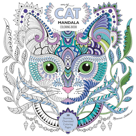 My Cat Mandala Coloring Book: 30 Stunning, Oversized Coloring Pages (Coloring Art) cover image
